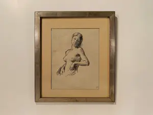Jean-Francois Millet - Borstbeeld van een naakt jong meisje. Originele lithografie naar Jean-François Millet. kopen? Bied vanaf 84!