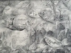 Aart van Dobbenburgh - "Aquarium". kopen? Bied vanaf 75!