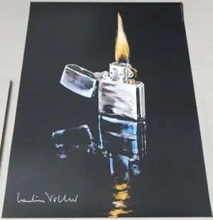 Cornelius Völker - Feuerzeug, Offsetdruck, 2011, handsigniert kopen? Bied vanaf 20!