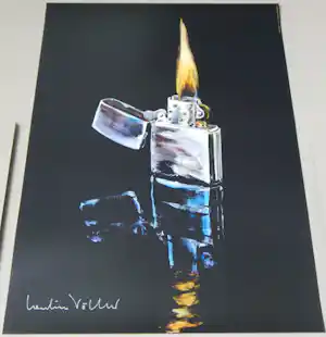 Cornelius Völker - Feuerzeug, Offsetdruck, 2011, handsigniert kopen? Bied vanaf 20!