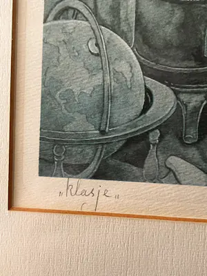 Anton Pieck - Lithografie "Klasje" kopen? Bied vanaf 50!