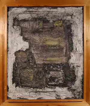 Shlomo Koren - Olieverf op doek, Zonder titel - Ingelijst verkocht voor € 500!