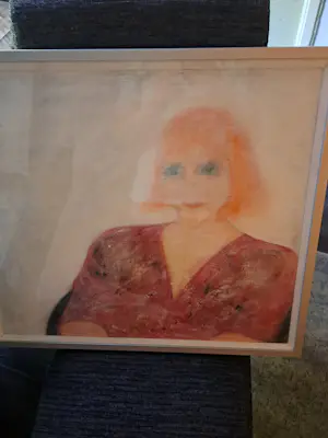 Cornelia Berlage - Origineel acrylportret 'Lucy' (1993) – Gecertificeerd kopen? Bied vanaf 75!