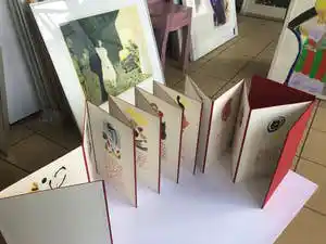 Christian Dotremont - Leporello van 14 bladen poëzie van Dotremont met tekeningen van Corneille verkocht voor € 277!
