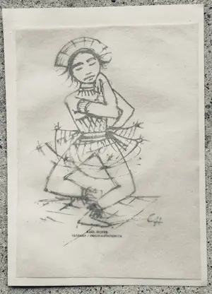Karl Hofer - Javanische Tänzerin. Original-Lithografie,1921 kopen? Bied vanaf 250!