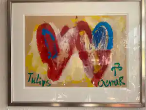 Jan Cremer - Tulips one red one blue 1993 kopen? Bied vanaf 2400!