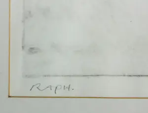 Raph de Haas - Set van 2 x Monotype op papier, Zonder titel - Ingelijst kopen? Bied vanaf 60!