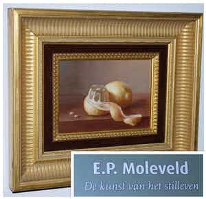 Eduard Pieter Moleveld - Stilleven met citroenen - incl. het monumentale De kunst van het stilleven verkocht voor € 285!