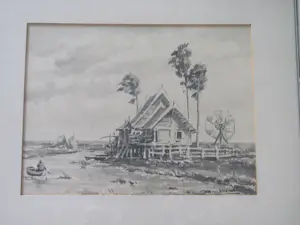 David Bronkhorst - Zuidoost-Aziatisch landschap. kopen? Bied vanaf 50!