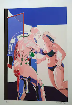 Niet of onleesbaar gesigneerd - Dame in bikini kopen? Bied vanaf 1!