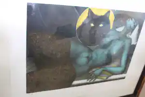 Jef van Tuerenhout - Dame met zwarte Kat. kopen? Bied vanaf 245!