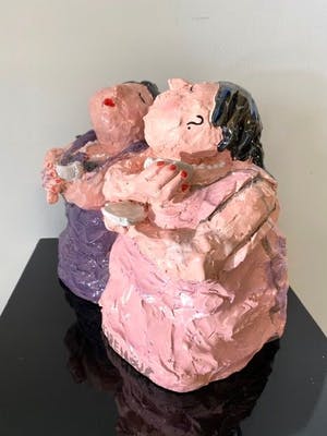 Gerdine Duijsens-Kroeze - Beeld. Kunsthars, Titel, Entre Nous II kopen? Bied vanaf 40!