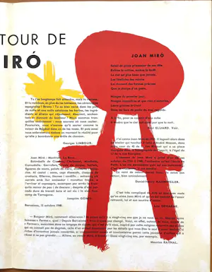 Joan Miro - Derrière Le Miroir - no. 14-15 - Jaar 1948 - Maeght Paris - 2e Editie - Goed kopen? Bied vanaf 50!