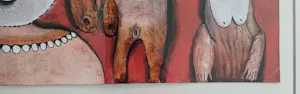 Ans Wortel - lichamen van het oude roodland – gouache - ingelijst kopen? Bied vanaf 269!