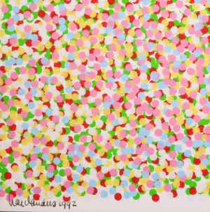 Har Sanders - Zeefdruk, Confetti verkocht voor € 45!