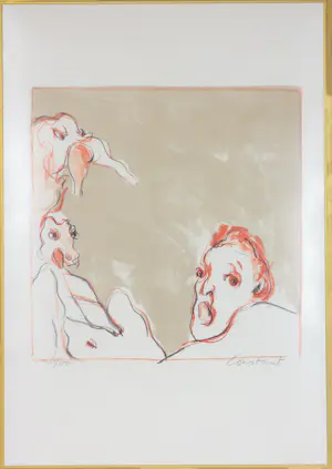 Constant - Kleurenlitho, Le Cauchemar - Ingelijst kopen? Bied vanaf 250!