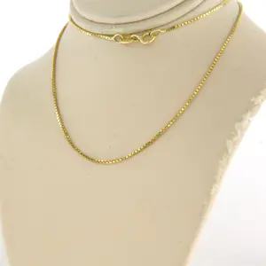 18k geel gouden collier - 42 cm lang kopen? Bied vanaf 260!