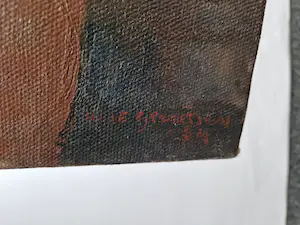 Huub Gerretsen - Jaren 60 olieverf op doek portret van een jonge vrouw - gesigneerd kopen? Bied vanaf 1!