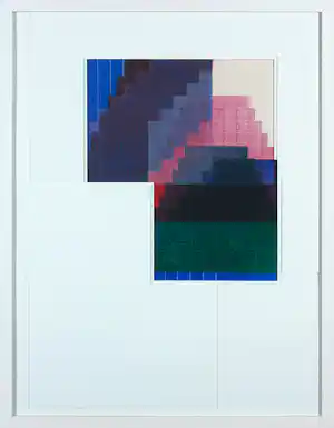 Rob Kooman - Monotype, Babylon - Ingelijst verkocht voor € 60!