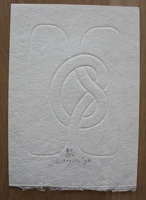 Shinkichi Tajiri - gesigneerde houtdruk + boek: Stille dynamiek en eenheid in pluriformiteit kopen? Bied vanaf 150!