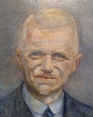 Niet of onleesbaar gesigneerd - Portret van Man - 1946 - gesigneerd kopen? Bied vanaf 1!