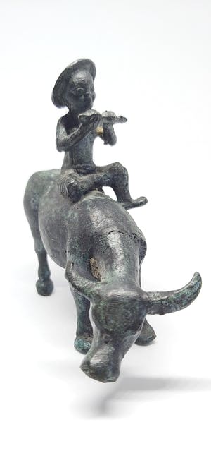 Brons (Onbekend) - Antieke Aziatische Yak Met Boer Rond 1930 kopen? Bied vanaf 85!