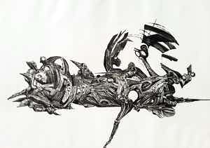 Roger Chailloux - Brief aan Gerrit Achterberg, aquatint ets verkocht voor € 40!