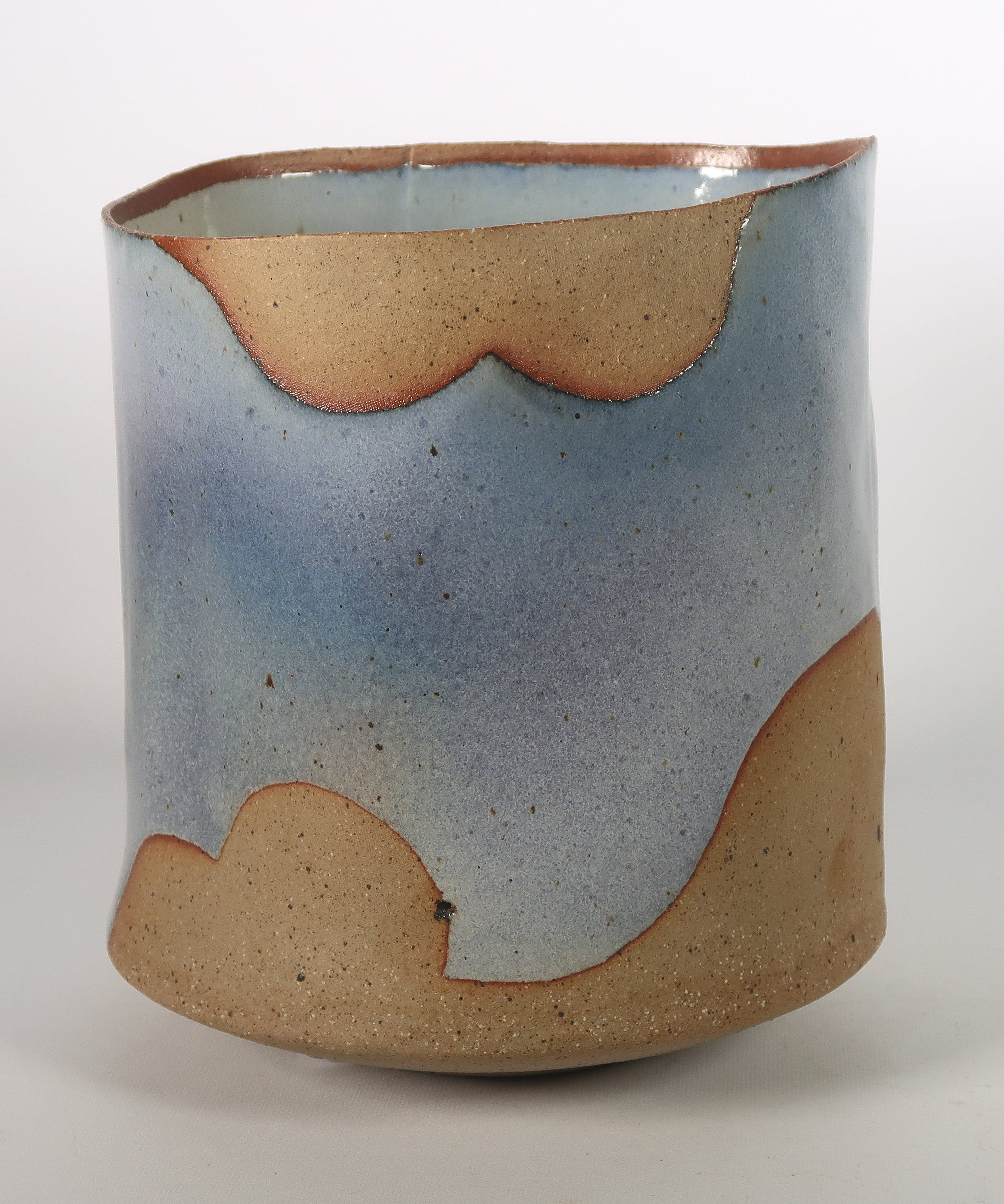 Johan van Loon - Keramiek, Blauw geglazuurde vaas verkocht voor € 65!