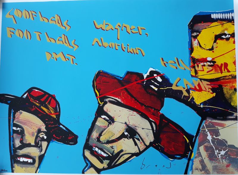 Herman Brood - Kleurenzeefdruk GOOFBALLS Handgesign GROOT111 kopen? Bied vanaf 375!