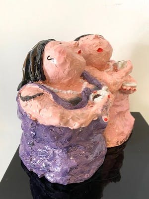 Gerdine Duijsens-Kroeze - Beeld. Kunsthars, Titel, Entre Nous II kopen? Bied vanaf 40!