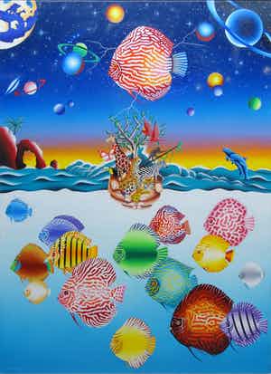 Paul van Groningen - Symphysodon discus verkocht voor € 295!