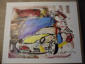 Peter Diem - Zeefdruk. Porsche kopen? Bied vanaf 35!