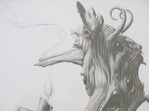 Peter Breedijk - Erotische boommens - Tekening en pen kopen? Bied vanaf 120!