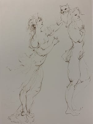 Leonor Fini - Des femmes et le chat kopen? Bied vanaf 25!