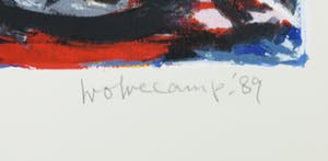 Theo Wolvecamp - Zeefdruk, Abstracte compositie kopen? Bied vanaf 200!