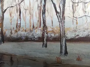 Niet of onleesbaar gesigneerd - Winterzicht aan rivier kopen? Bied vanaf 1!