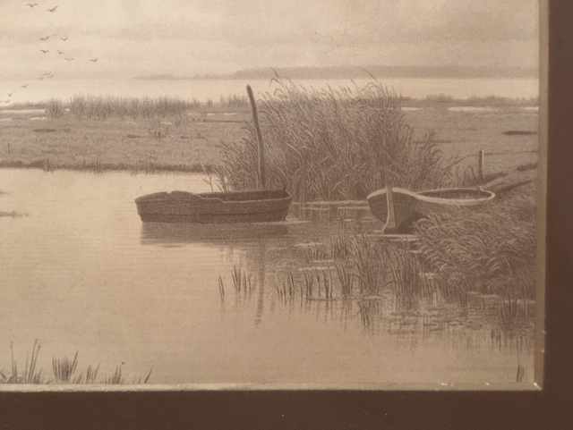 Niet of onleesbaar gesigneerd - Polderlandschap - lithografie kopen? Bied vanaf 1!