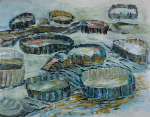 Sophie Mellema - Acryl op paneel, Zonder titel - Ingelijst (Groot) kopen? Bied vanaf 60!