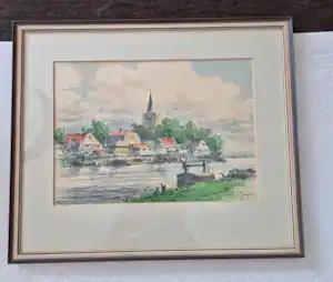 Marius de Jongere - Dorpje aan het water verkocht voor € 75!