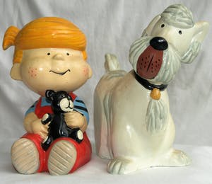 Henry King (Hank) Ketcham - 2 Beelden , Dennis the Menace / Dennis de Bengel - 1974 kopen? Bied vanaf 10!