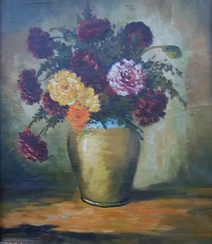 Willem Frederik Markestein - Stilleven met Dahlias kopen? Bied vanaf 50!