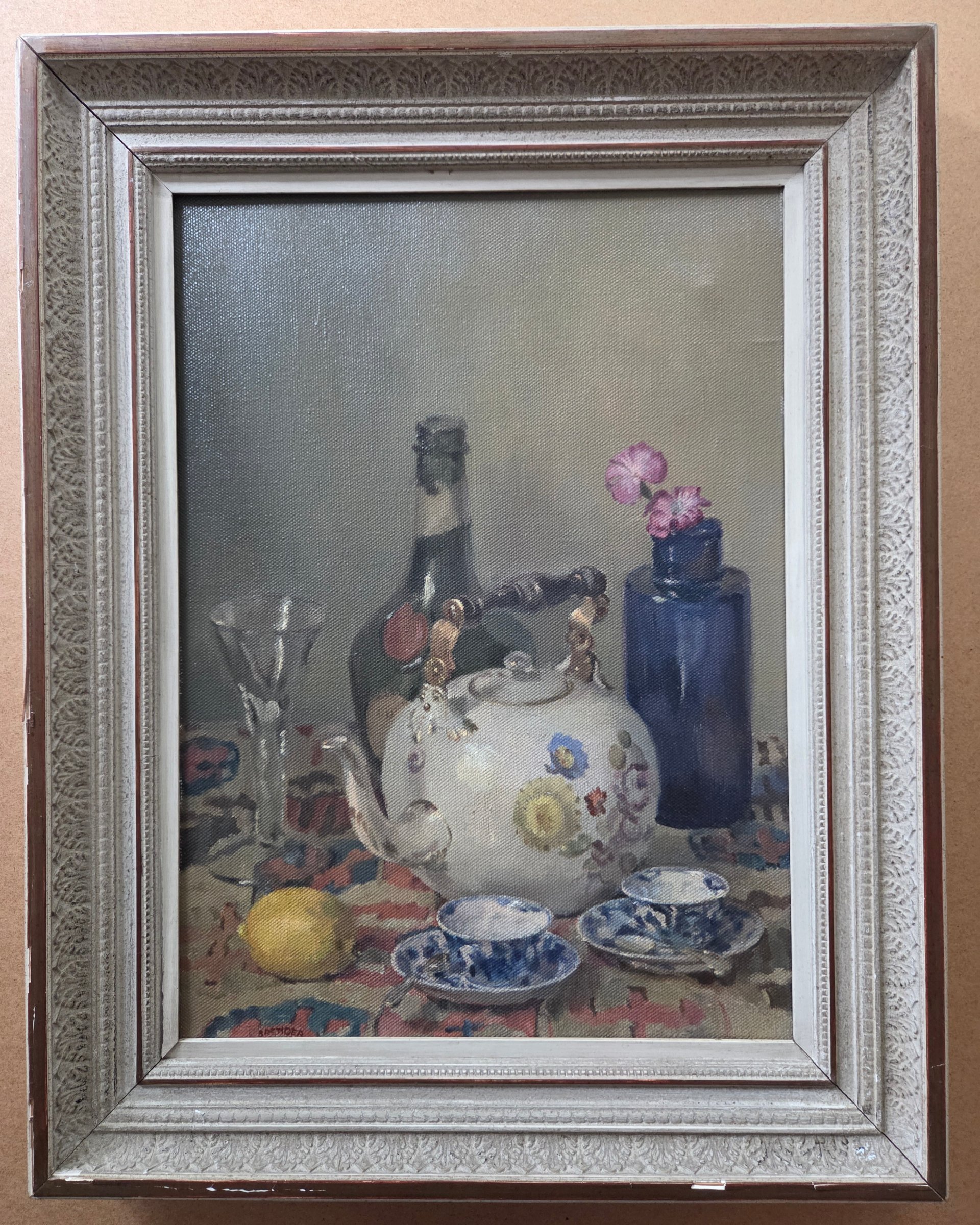 Geraldo Abraham Brender a Brandis - Stilleven met theepot en citroen. kopen? Bied vanaf 475!