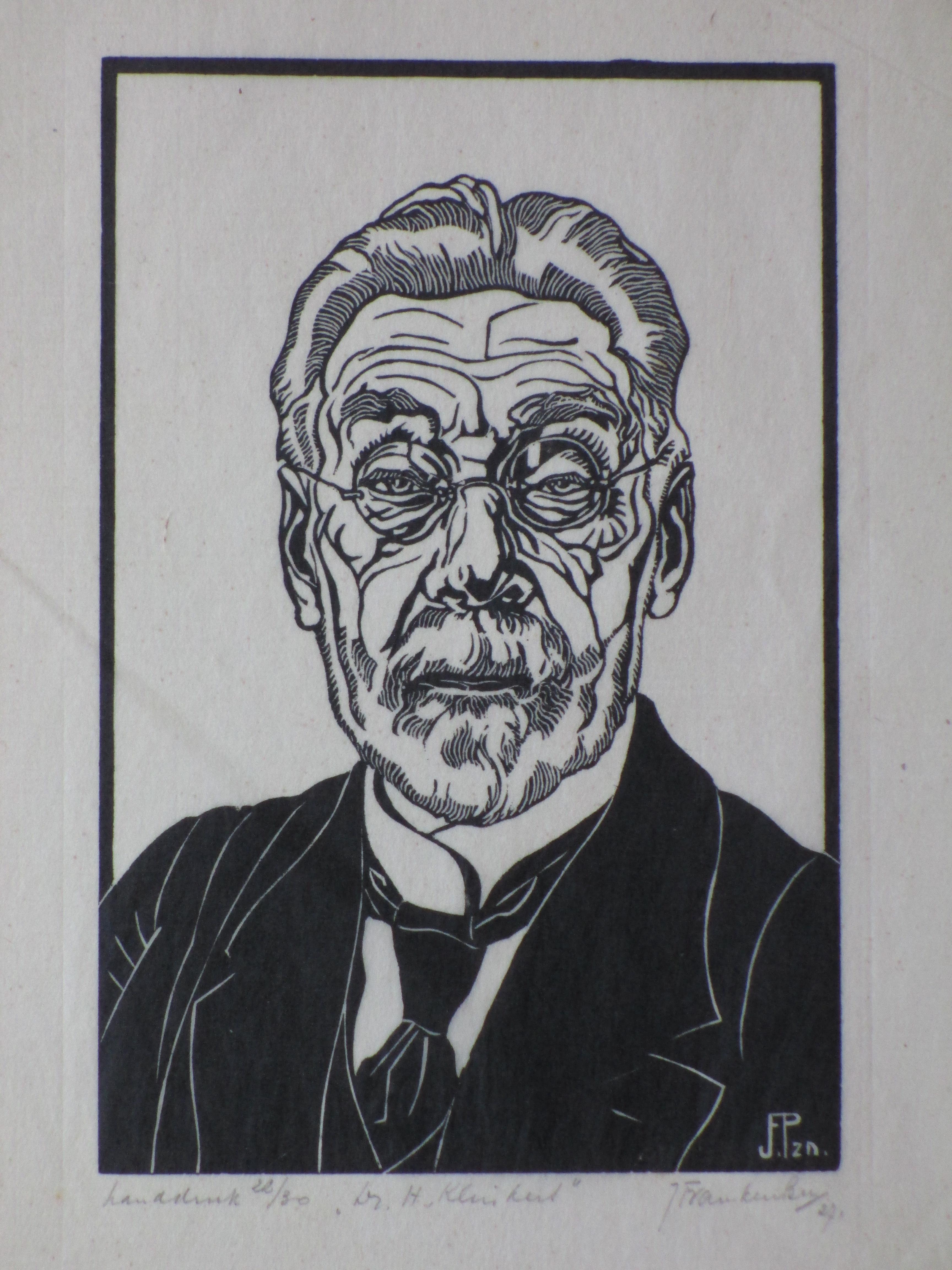 Jan Pzn. Franken - Portret - Houtsnede kopen? Bied vanaf 25!