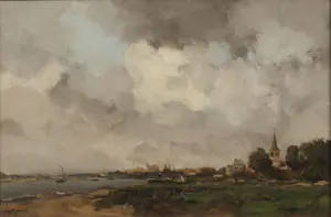Willem G.F. Jansen - Rivierlandschap kopen? Bied vanaf 2100!