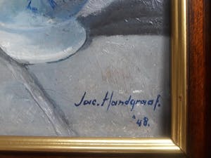 Niet of onleesbaar gesigneerd - Jac. Handgraaf, Stilleven. kopen? Bied vanaf 10!