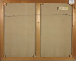 Kees Balvers - Acryl op doek, Toilet met rolschaatser- Ingelijst kopen? Bied vanaf 80!