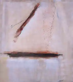 Rineke Kop - Acryl op doek, Zonder titel (Zeer Groot) verkocht voor € 300!