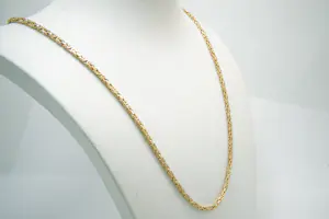 76 - Tijdloos 14 karaats geelgouden koningscollier 74 cm lang kopen? Bied vanaf 2100!