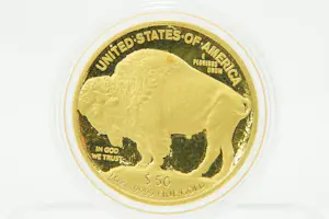 83 - Gouden 50 dollar Munt American Buffalo geslagen in 2009 kopen? Bied vanaf 2700!