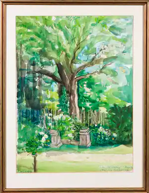 Liz Strick - Aquarel, The old Rectory Risborough verkocht voor € 45!